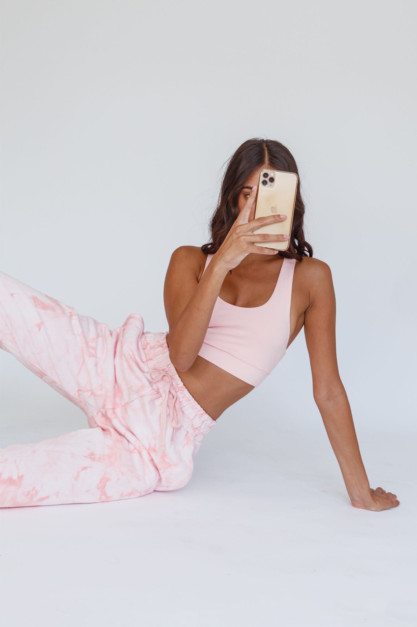 Serene Racerback Crop Top Pink by Selfie Leslie