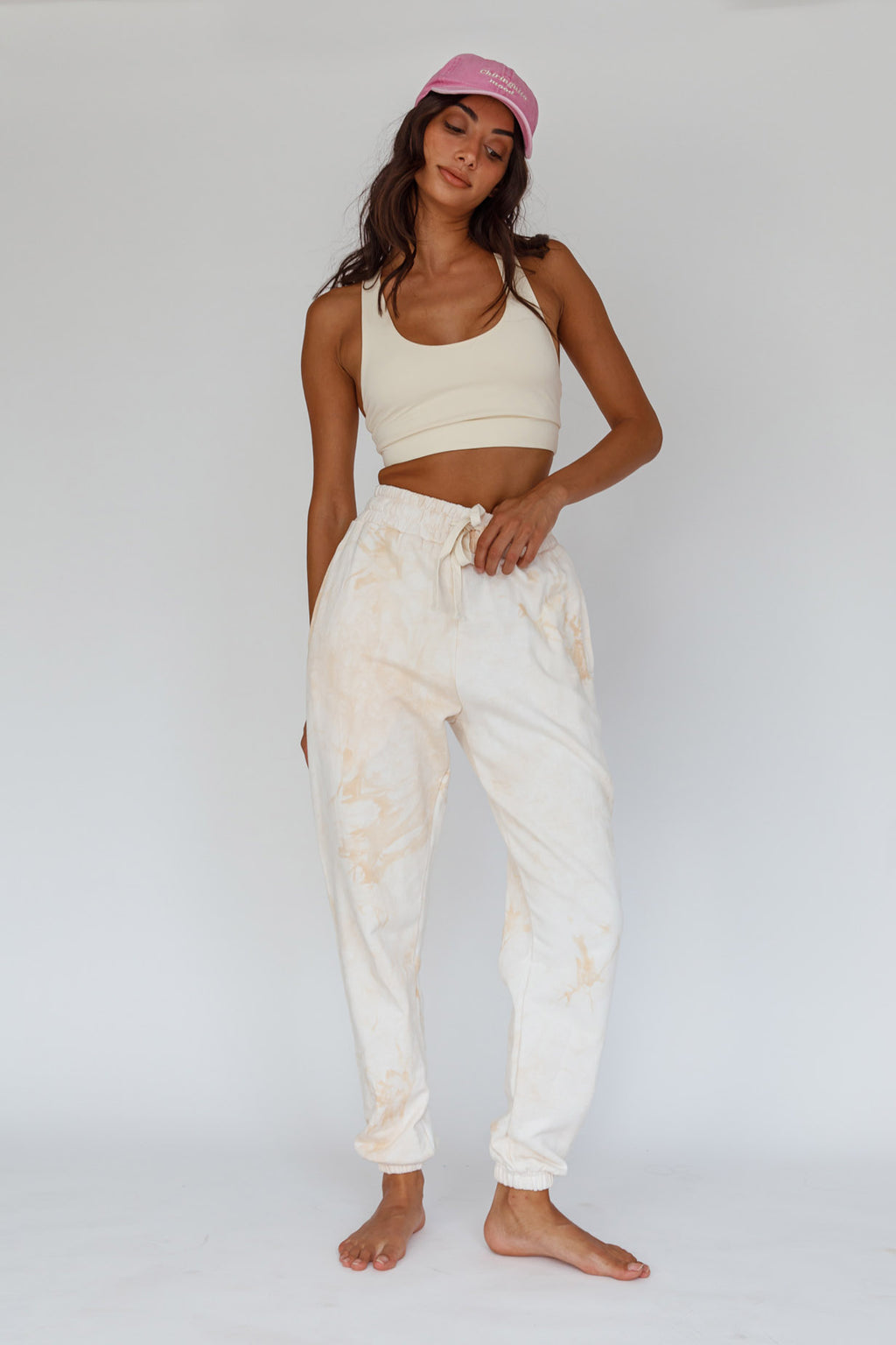 Serene Racerback Crop Top Sand by Selfie Leslie