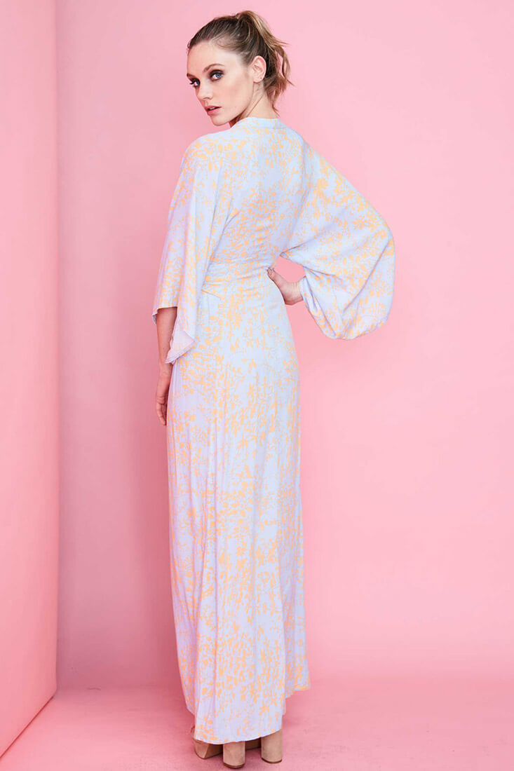 Kira Summer Maxi Dress Orange by Selfie Leslie