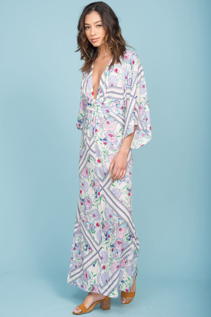 Kira Zip Up Maxi Dress Green by Selfie Leslie