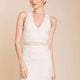 Paris Lacey Bodycon Dress White