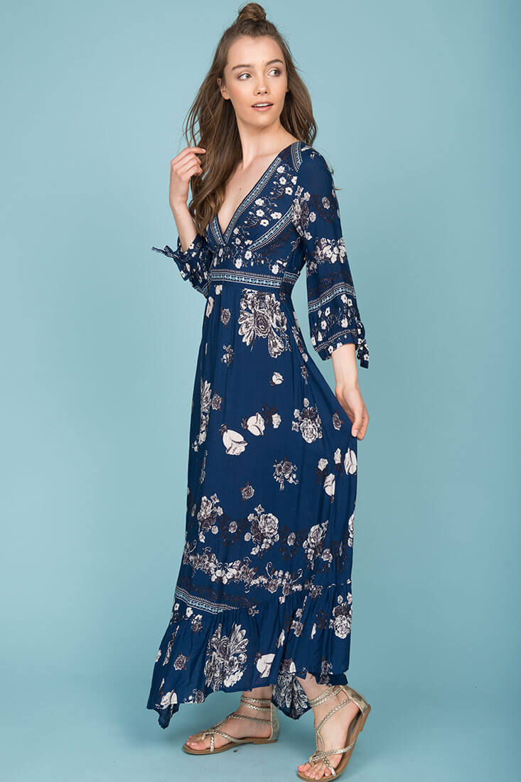 Zaika Maxi Dress Navy by Selfie Leslie