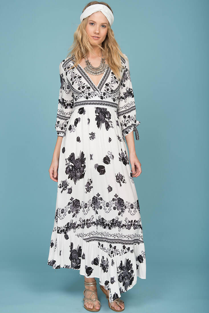 Zaika Maxi Dress White by Selfie Leslie