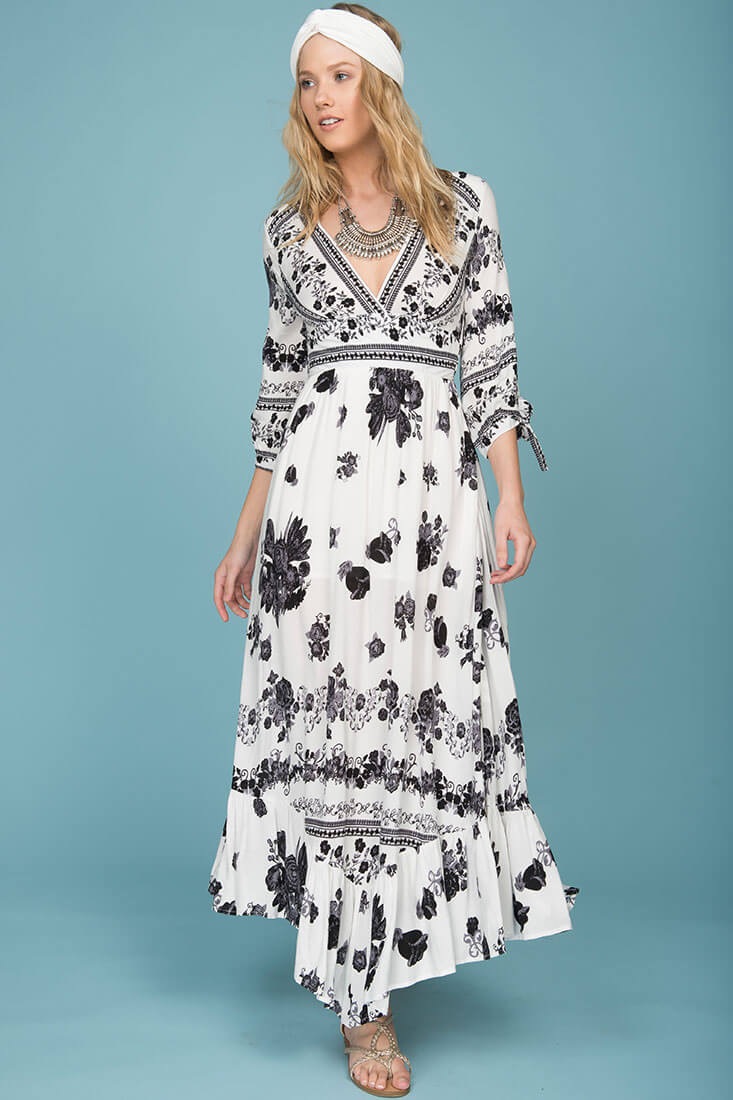 Zaika Maxi Dress White by Selfie Leslie
