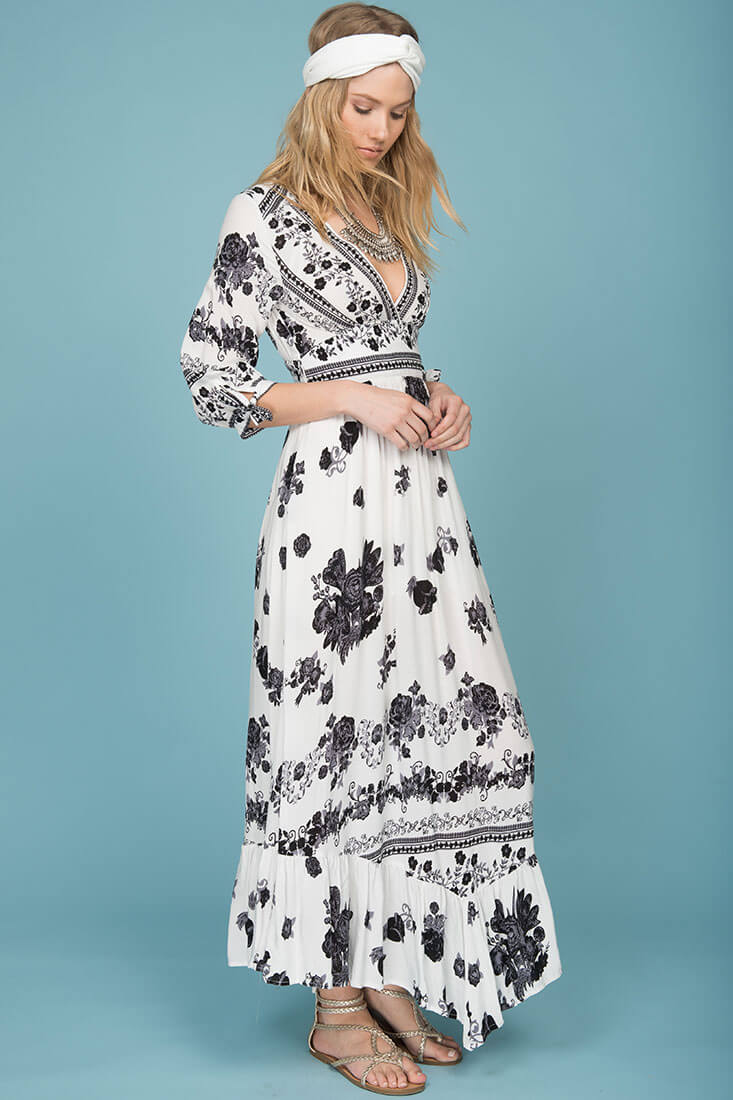 Zaika Maxi Dress White by Selfie Leslie