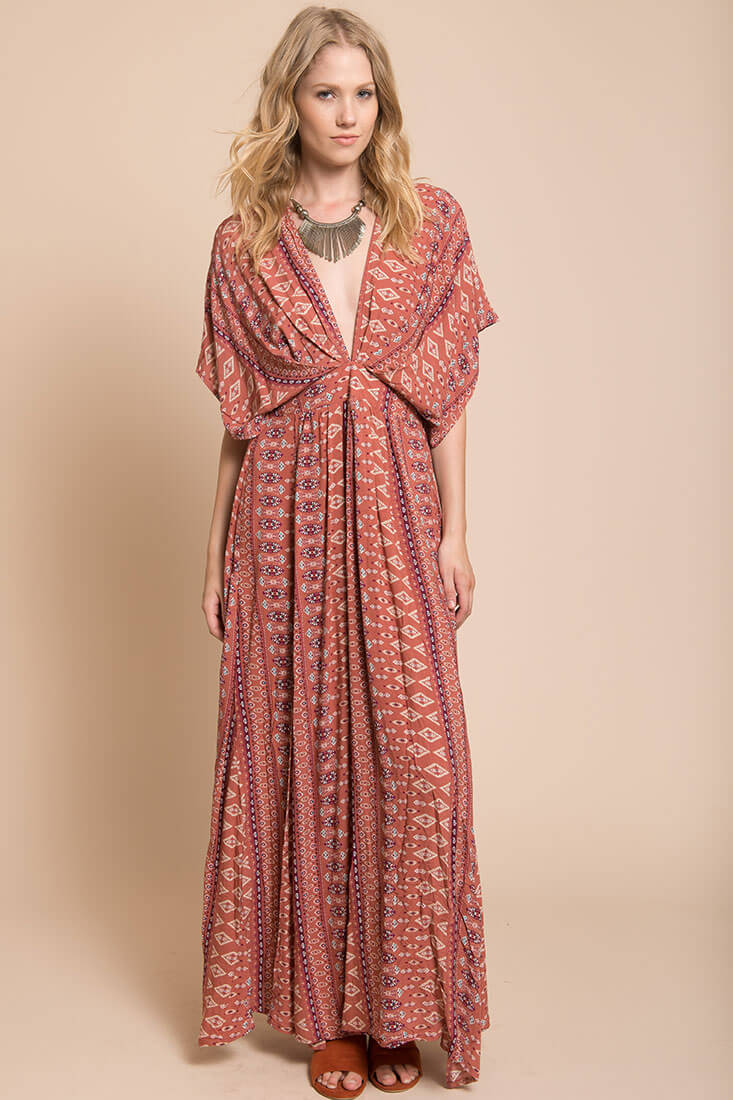 Libby Maxi Dress Rust by Selfie Leslie