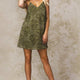 Brody Floral Lace Mini Dress Olive