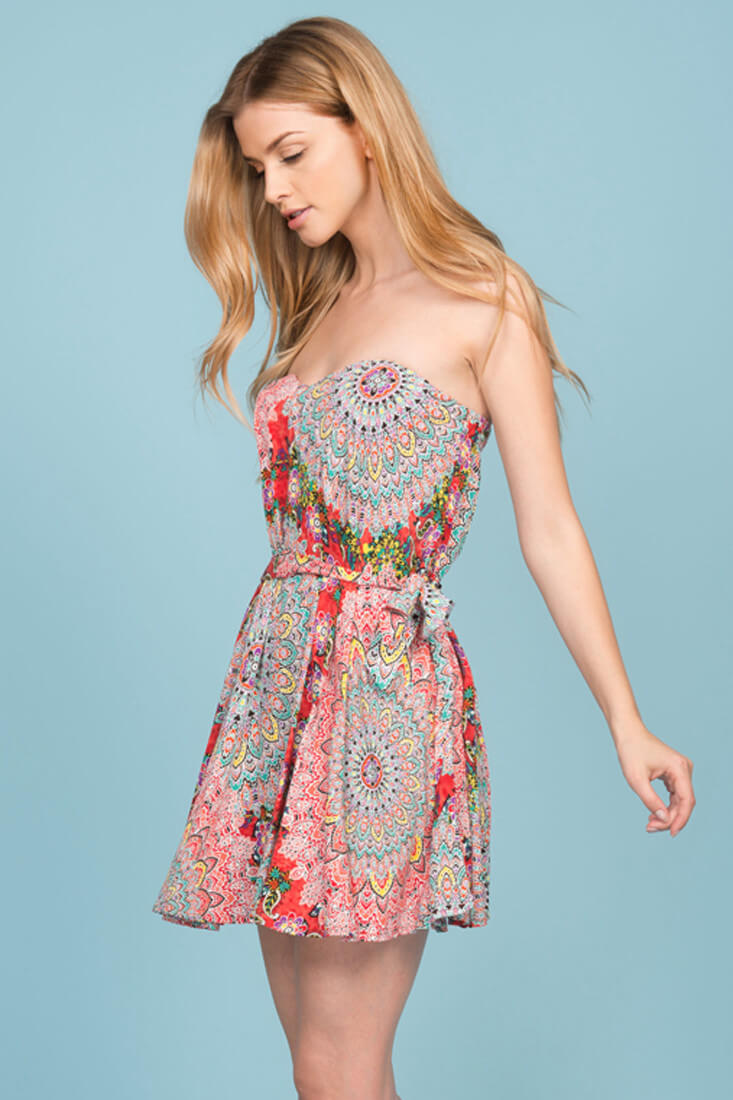 Delia Festival Dress Red by Selfie Leslie