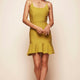 Saskia Backless Mini Dress Lime