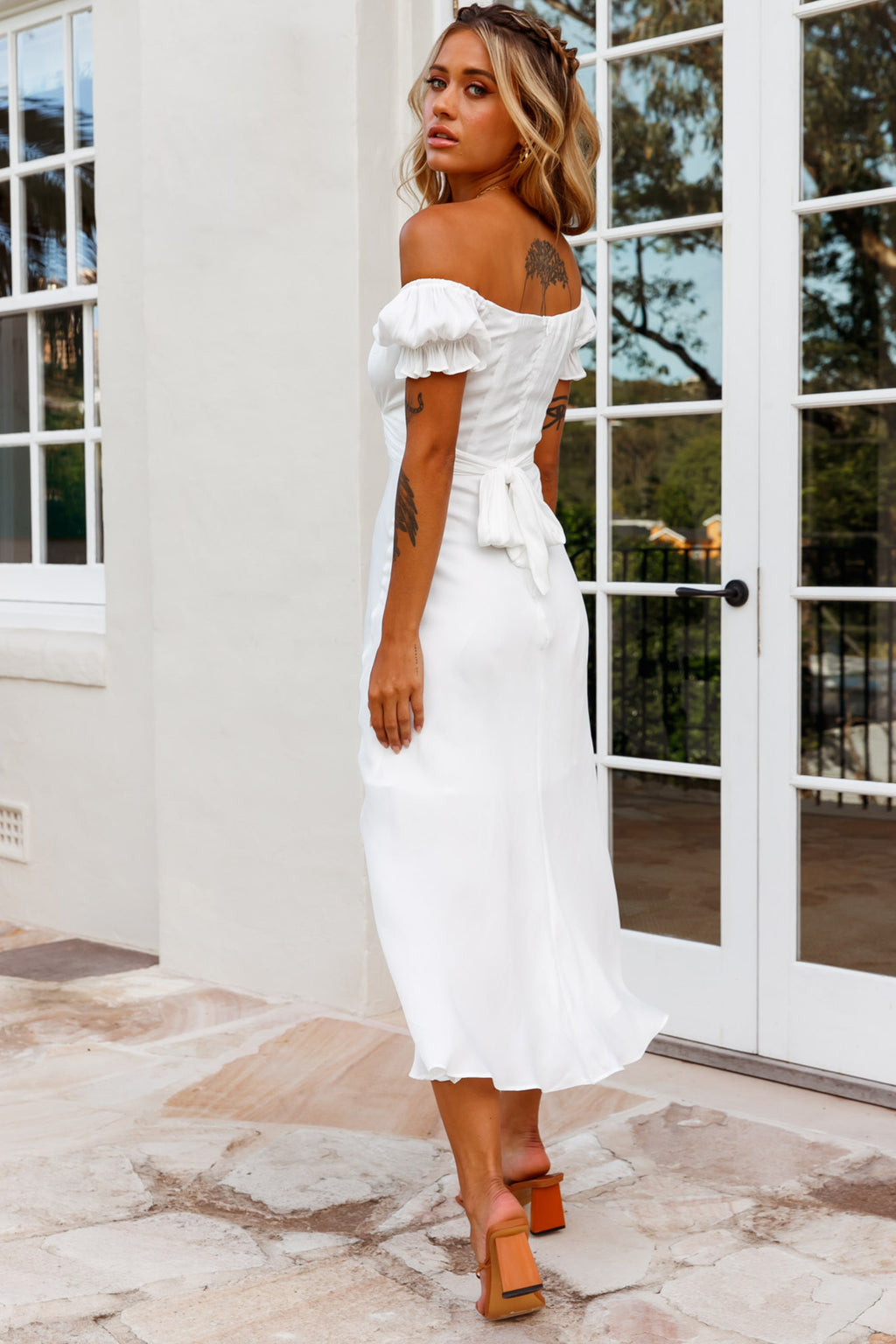 linka cami strap midi dress Linka Cami Strap Midi Dress Selfie Leslie Dresses Sweetheart Neckline Chiffon Midi Dress