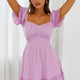 Linka Off-Shoulder Tie Back Dress Lilac