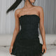 Cece Embellished Bandeau Dress Black