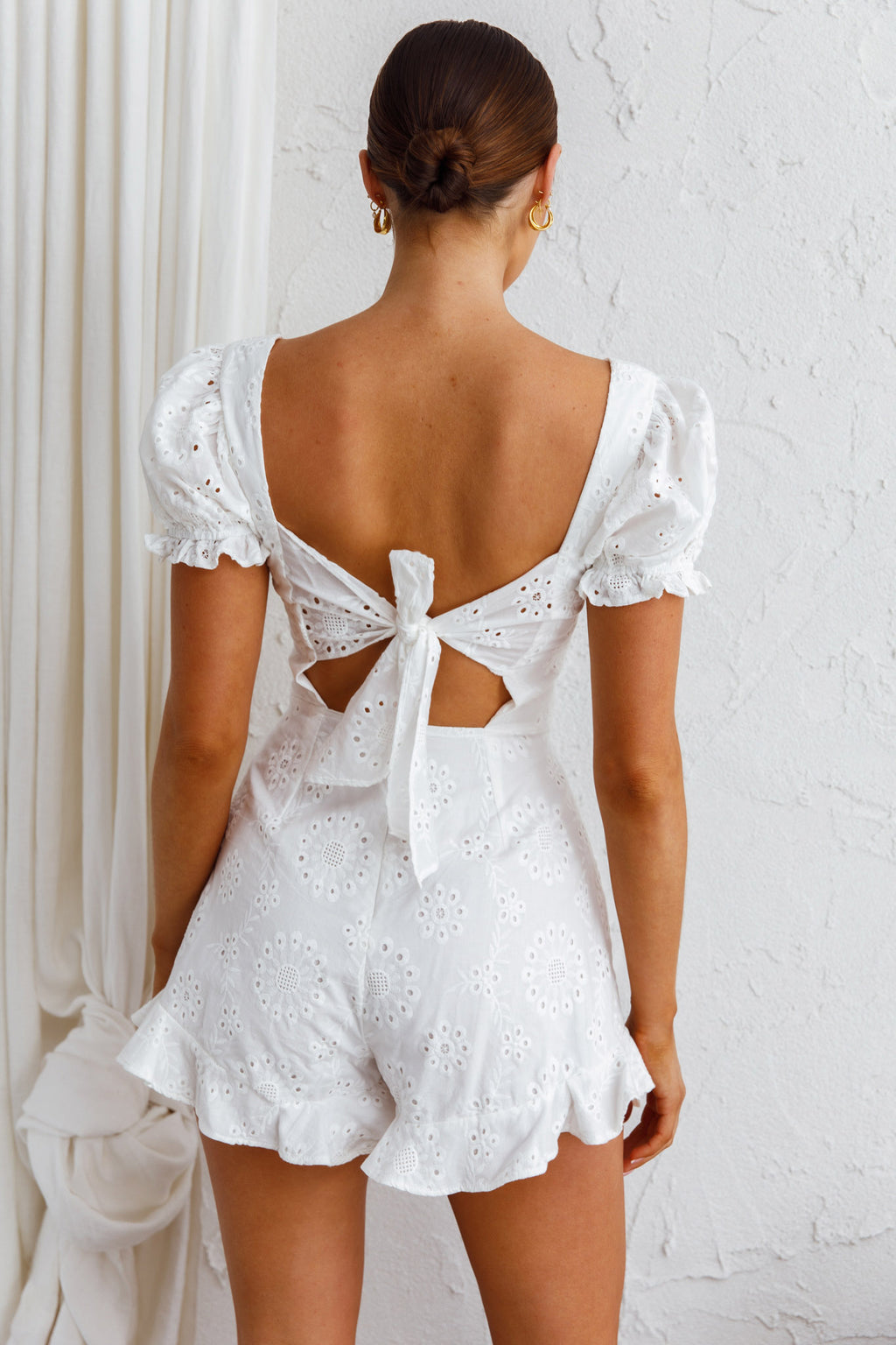 Love Like This Tied Back Romper White by Selfie Leslie