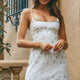 Rome Calling Sequin And Embroidery Scalloped Hem Dress White