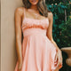 One Sweet Day Gathered Bust A-Line Dress Peach