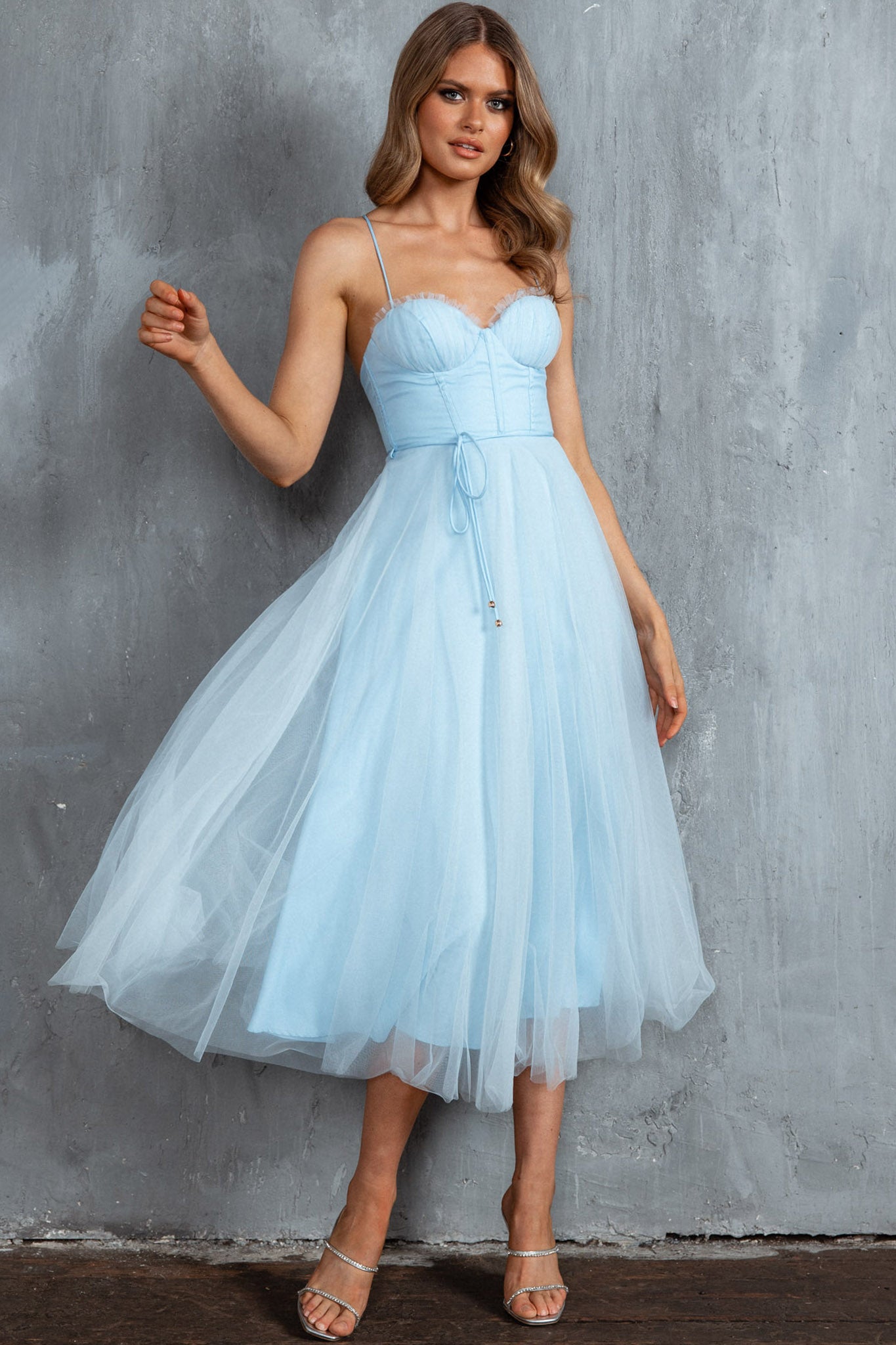blue dress sweetheart neckline Sweetheart Neckline Sequin Prom Gown CL03 Sparkly Gowns
