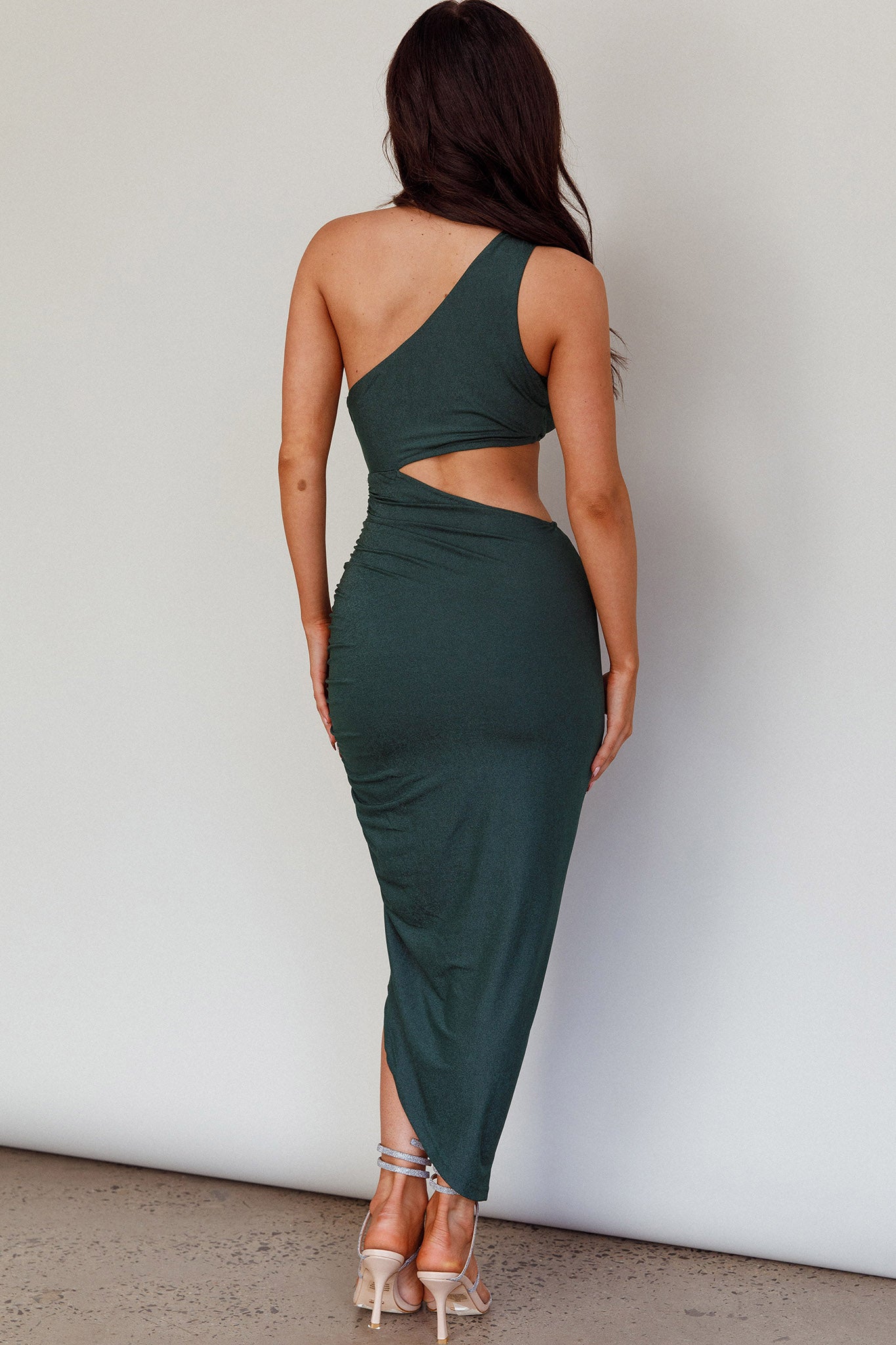 Kiki Cut-Out Bodycon Midi Dress Forest Green– Selfie Leslie