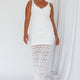 Endless Sun Crochet Maxi Dress White