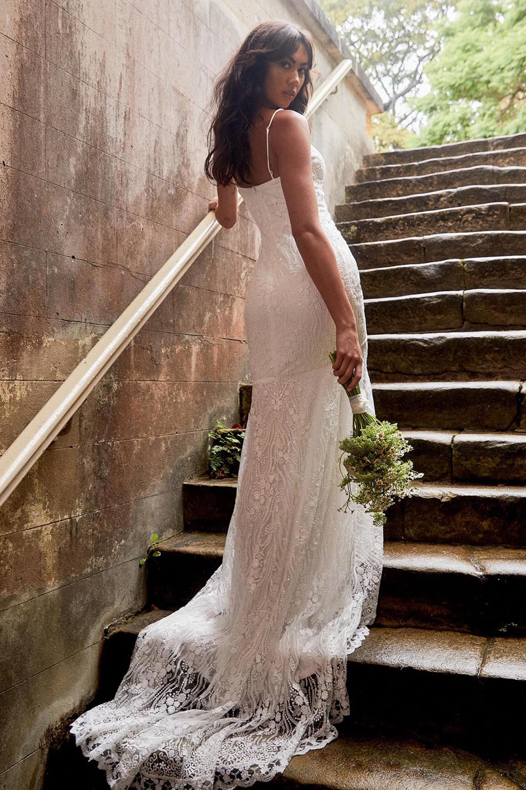 Your Beloved Lace Maxi Dress White by Selfie Leslie