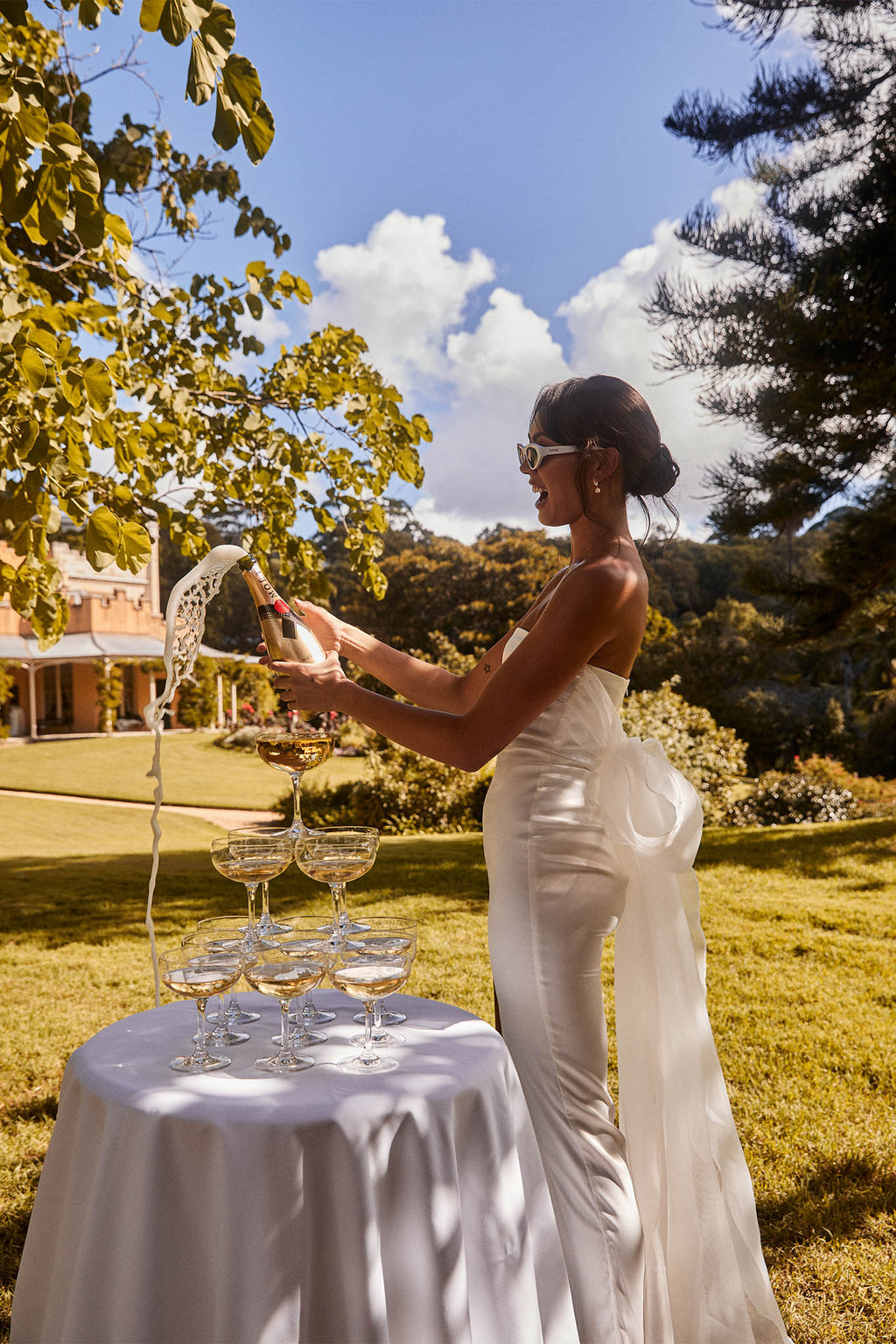 Always And Forever Bow Back Midi Dress White by Selfie Leslie