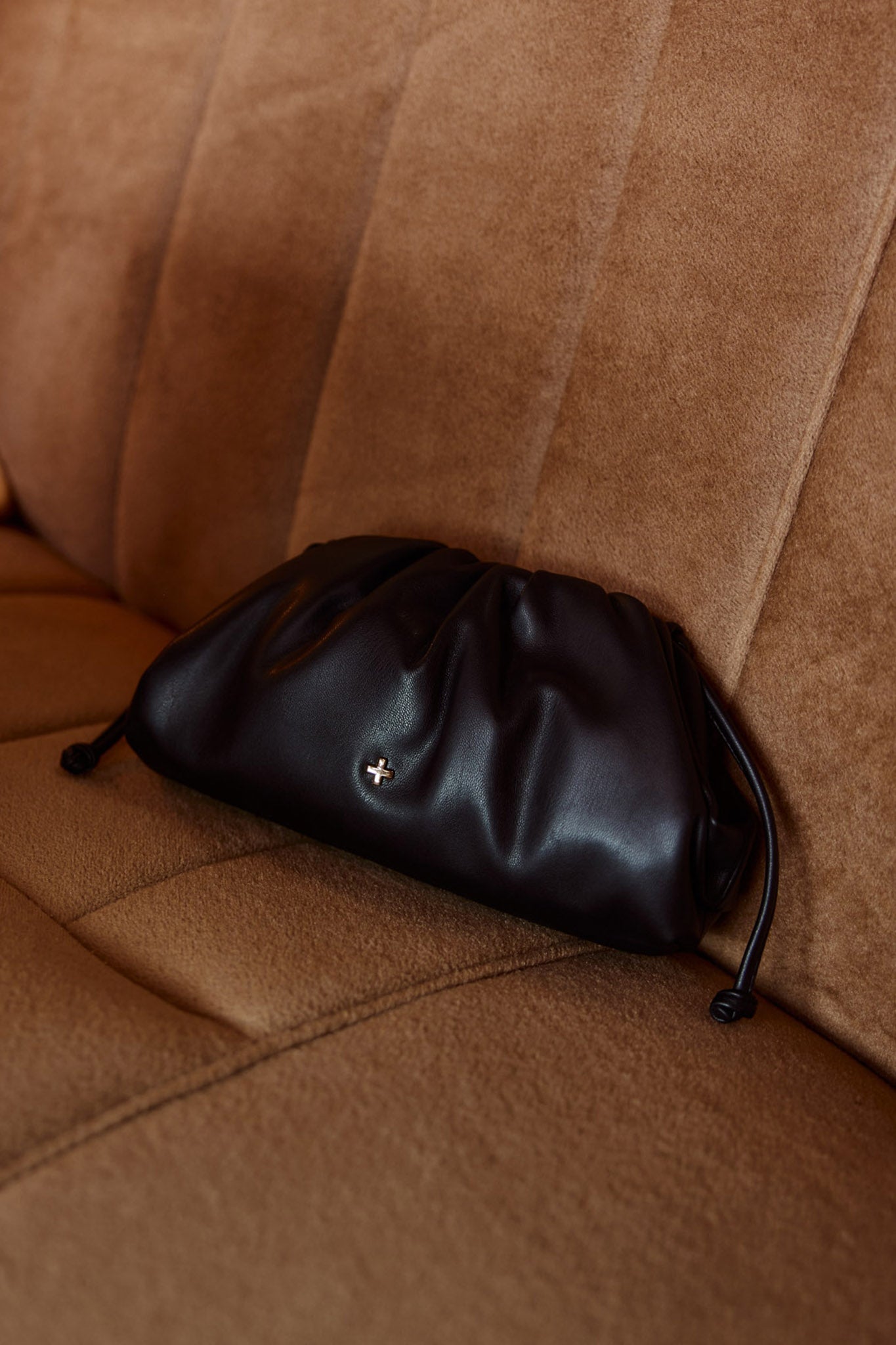 Byron Gathered Handbag Black by Selfie Leslie