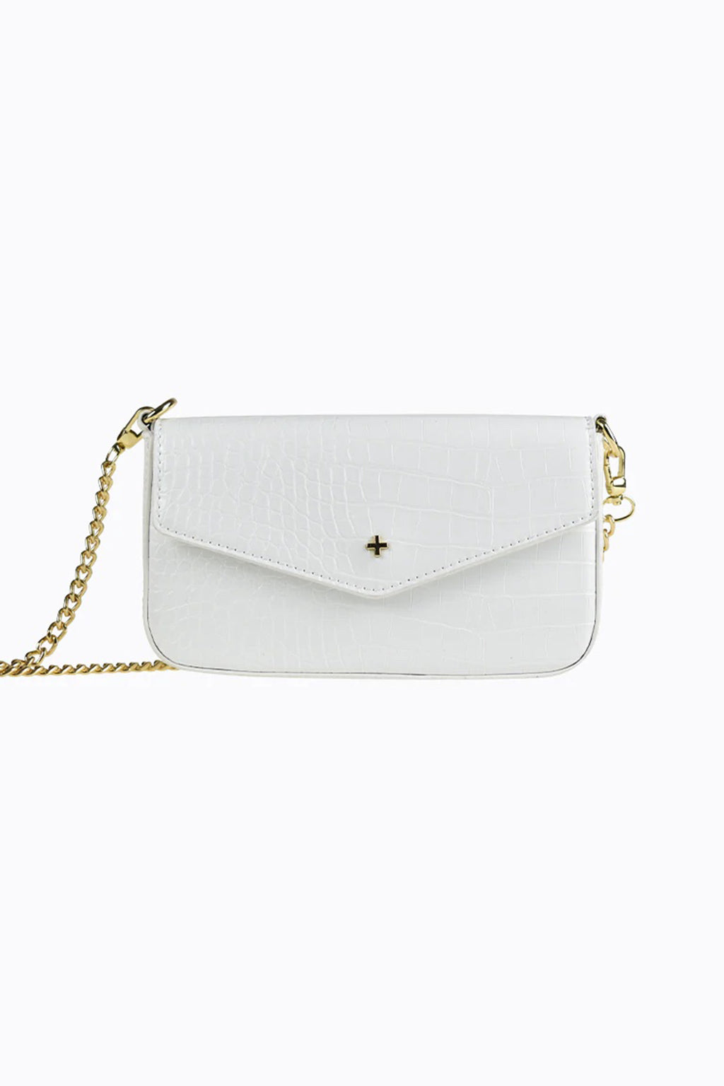 Munroe Embossed Flap Bag White by Selfie Leslie