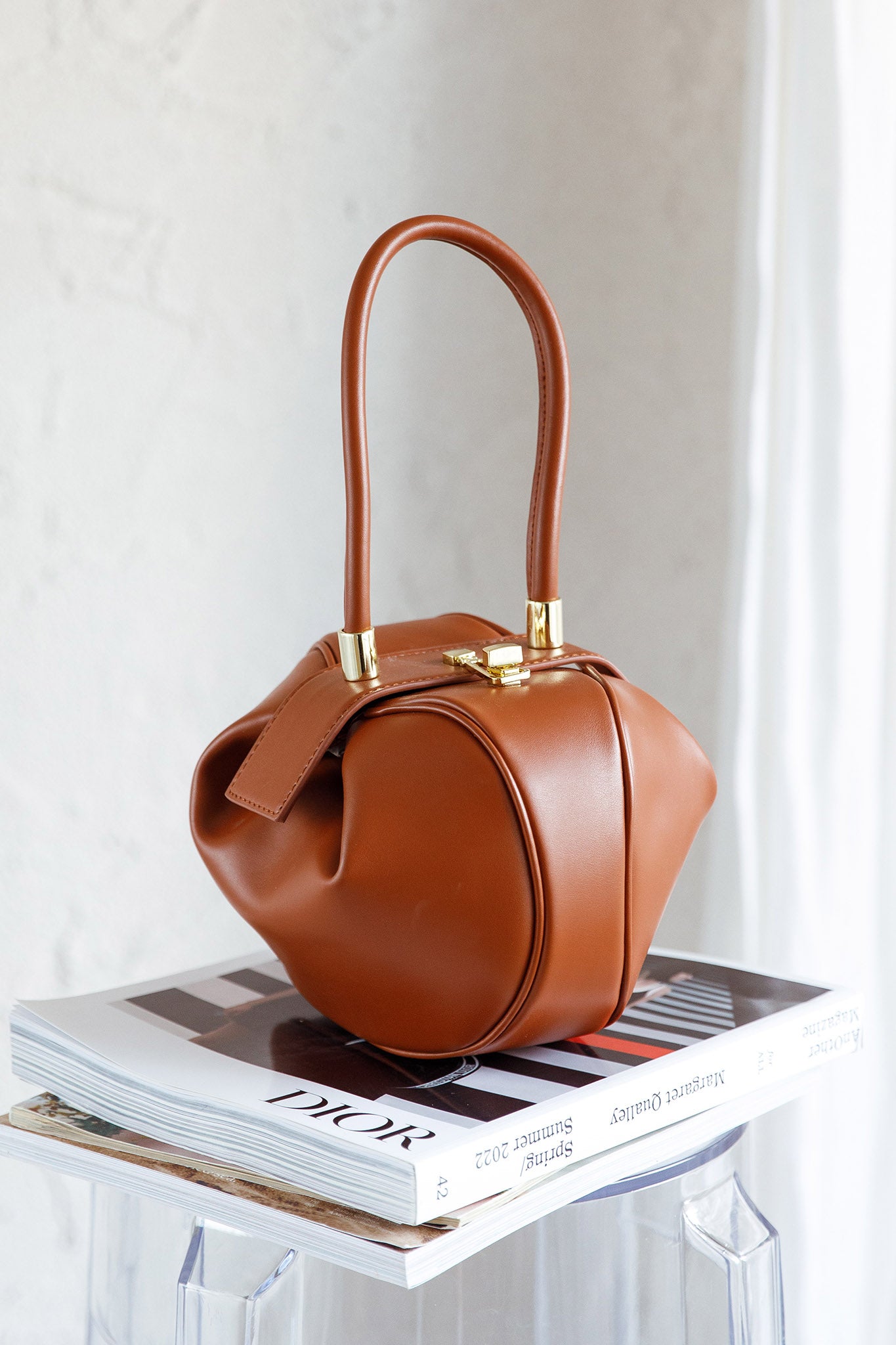 Billie Dumpling Hobo Bag Brown by Selfie Leslie