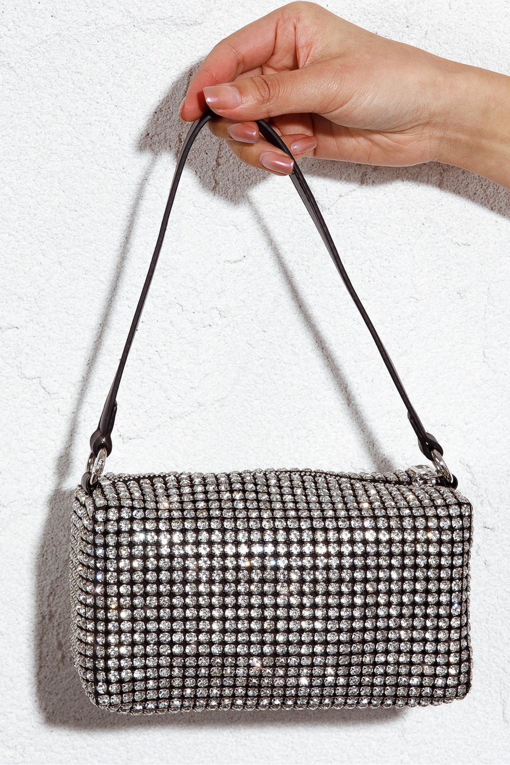 After Hours Diamante Bag Silver by Selfie Leslie