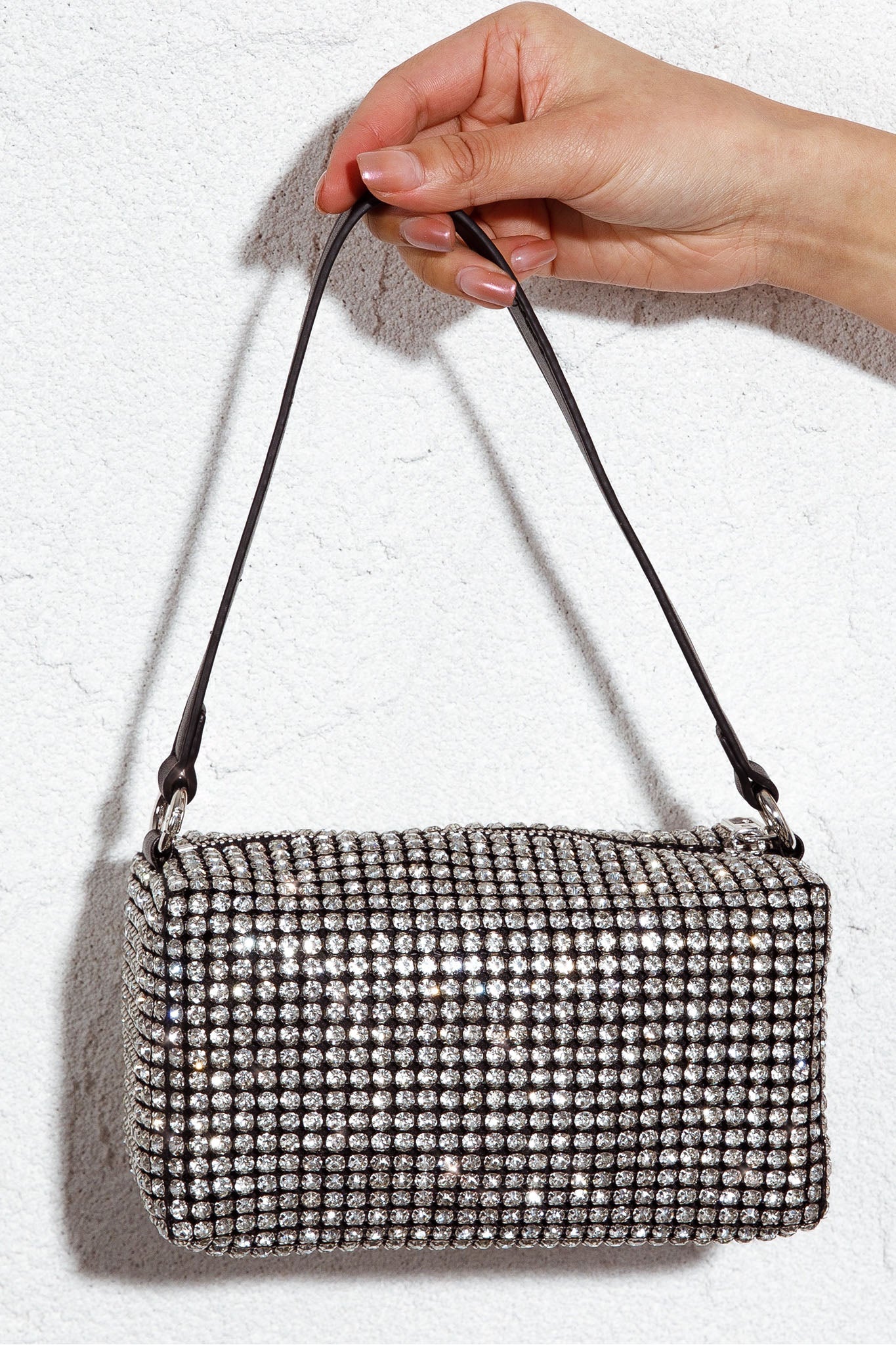 After Hours Diamante Bag Silver by Selfie Leslie