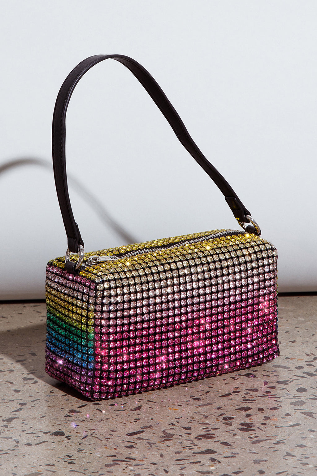 Mara Crystal Rectangular Bag Green Multi by Selfie Leslie