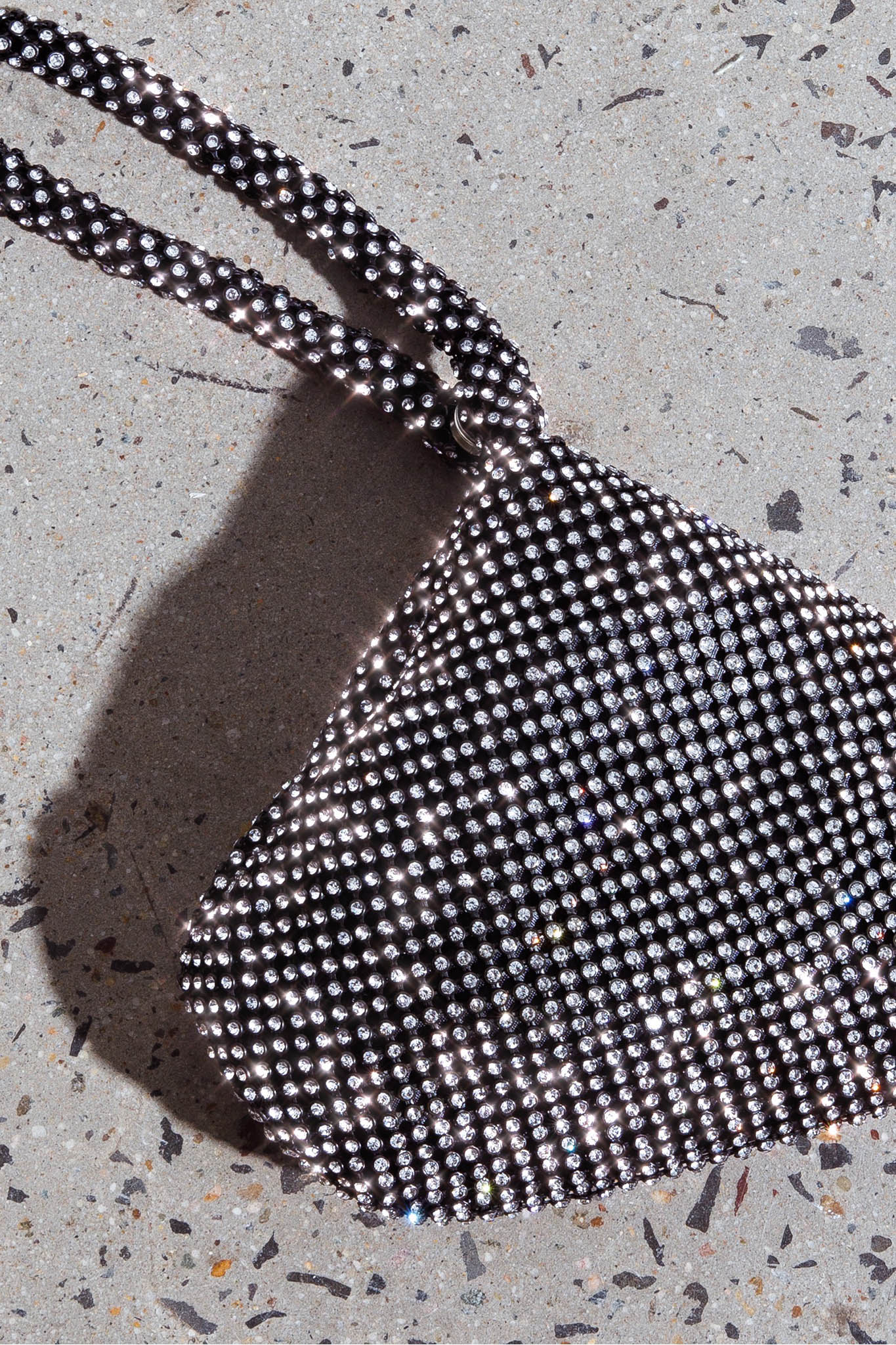 Amore Diamante Mesh Bag Black by Selfie Leslie