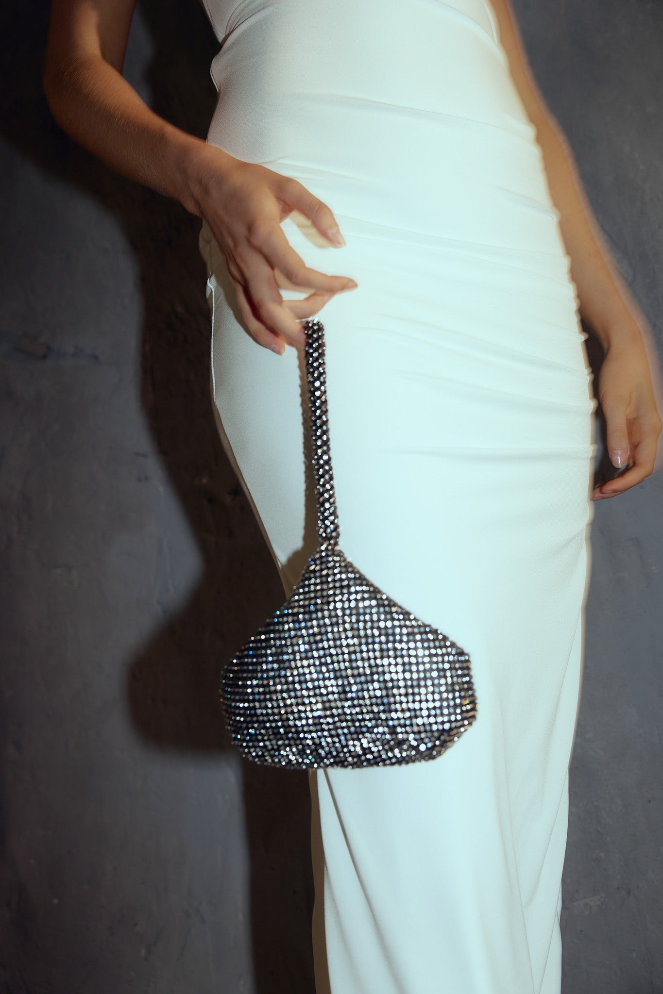 Amore Diamante Mesh Bag Black by Selfie Leslie