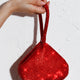 Amore Diamante Mesh Bag Red