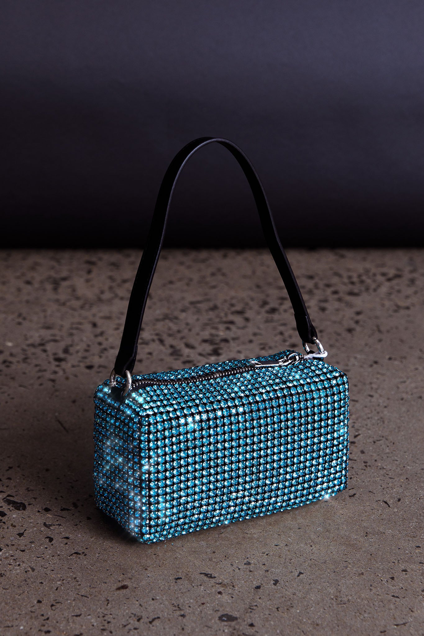 Mara Crystal Rectangular Bag Blue by Selfie Leslie