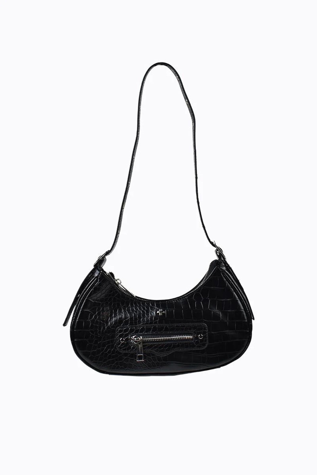 Peta And Jain Moto Shoulder Bag Black by Selfie Leslie