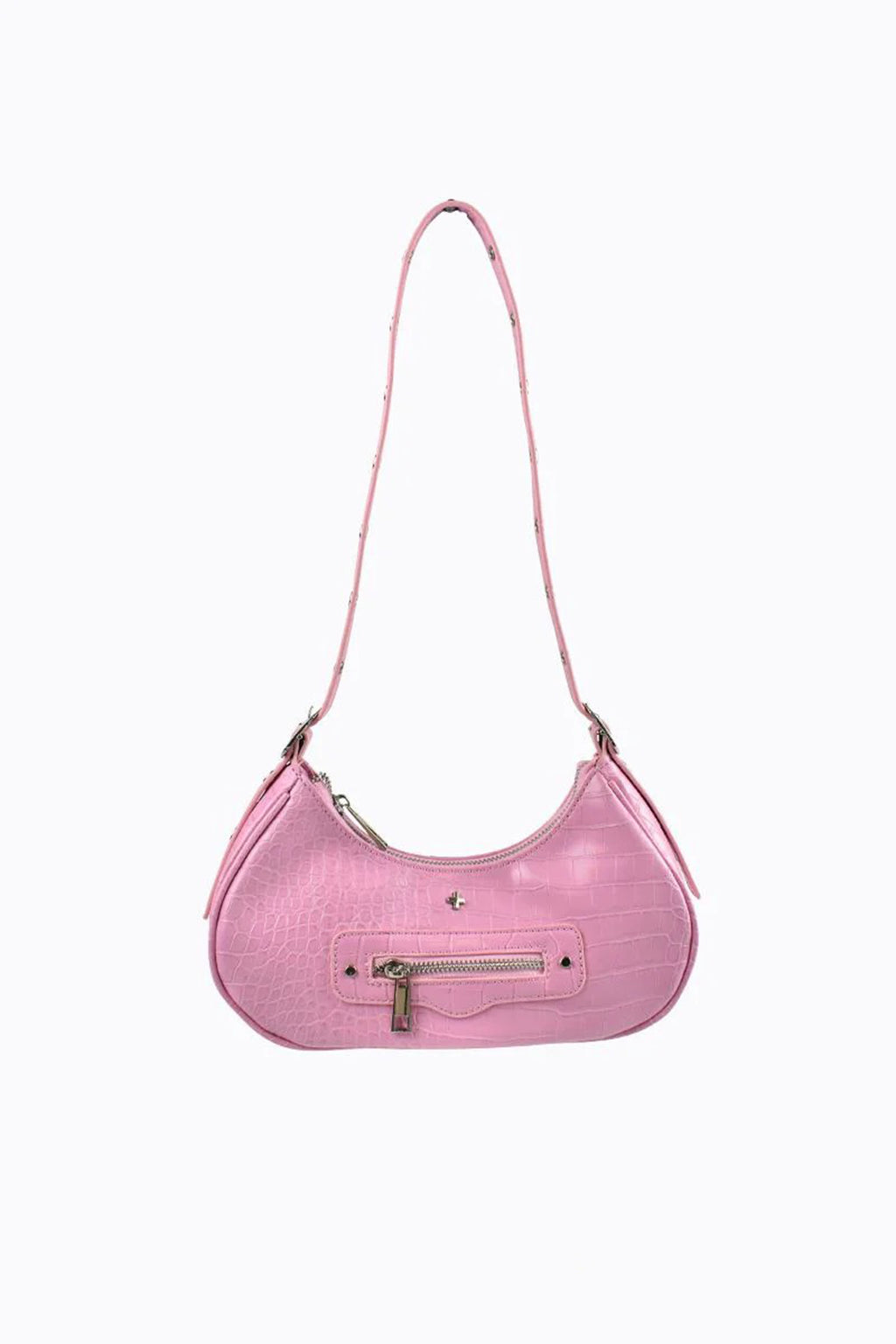 Peta And Jain Moto Shoulder Bag Pink by Selfie Leslie