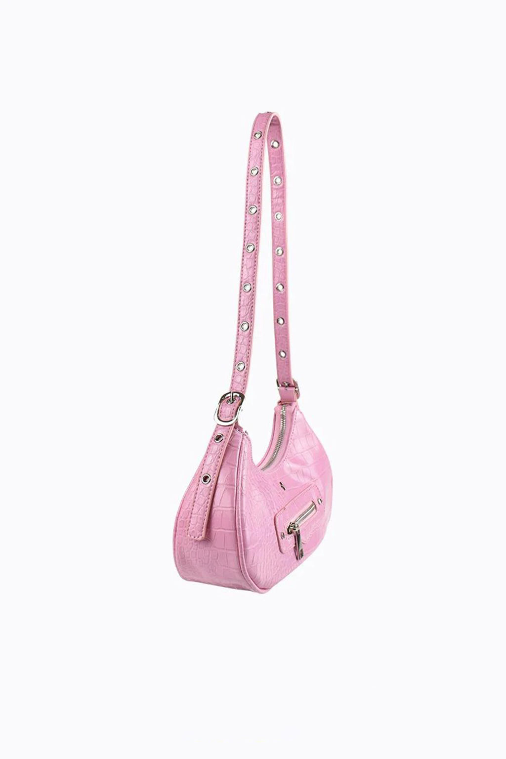 Peta And Jain Moto Shoulder Bag Pink by Selfie Leslie