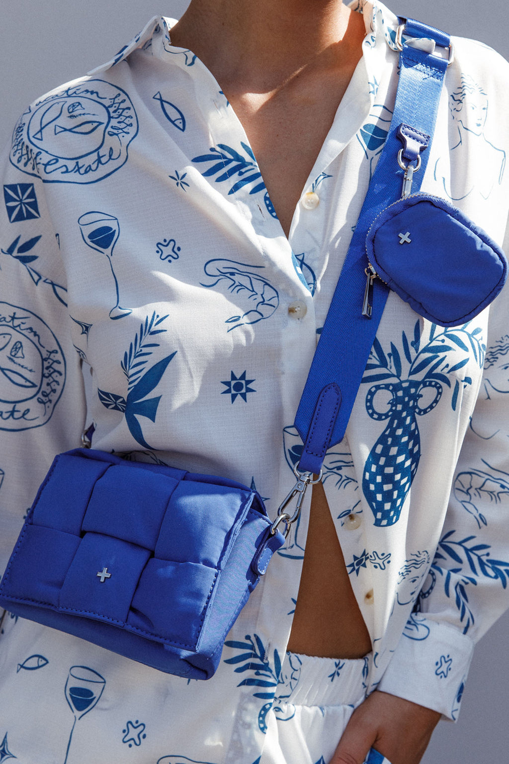 Peta And Jain Vespa Shoulder Bag Cobalt Blue by Selfie Leslie