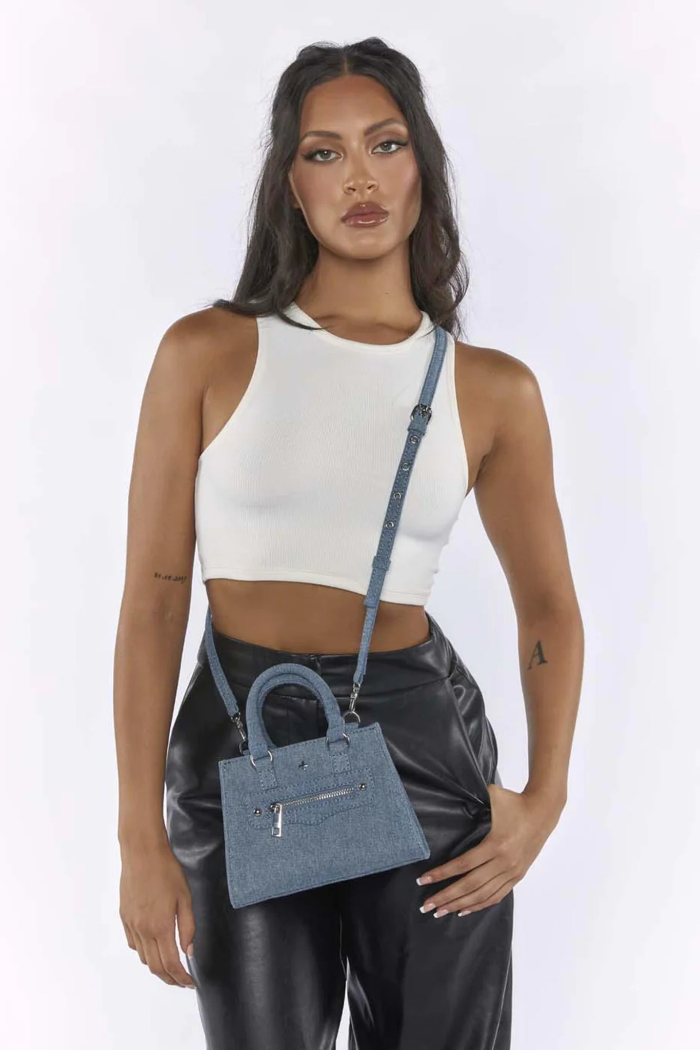 Peta And Jain Jaden Handbag Denim by Selfie Leslie