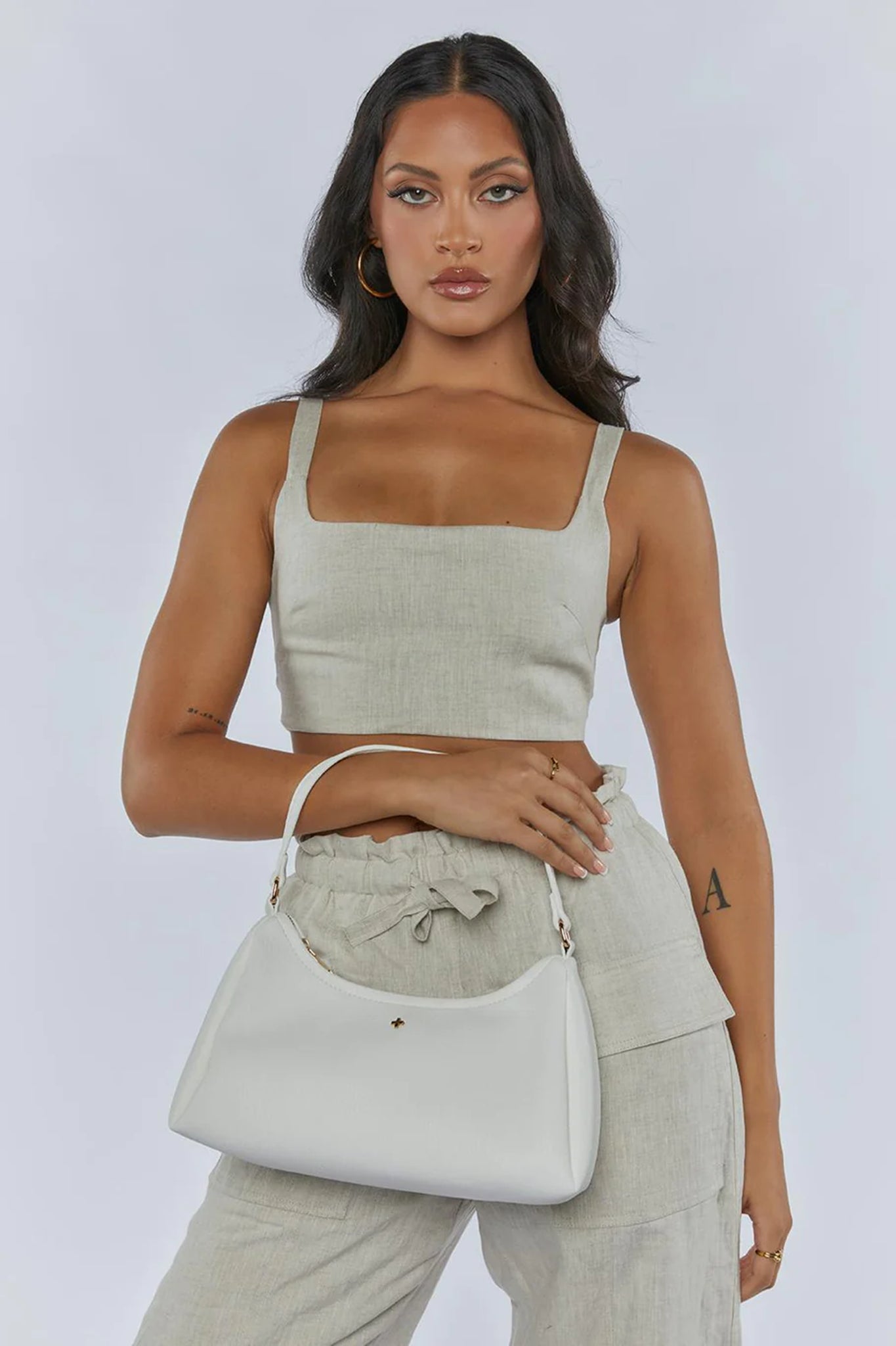 Peta And Jain Evie Shoulder Bag White by Selfie Leslie