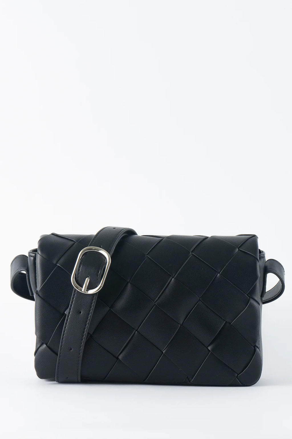 TEN TONES Azure Weave Bag Black by Selfie Leslie