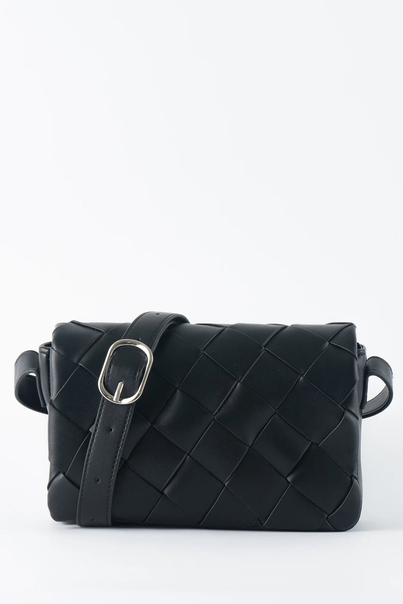 TEN TONES Azure Weave Bag Black by Selfie Leslie