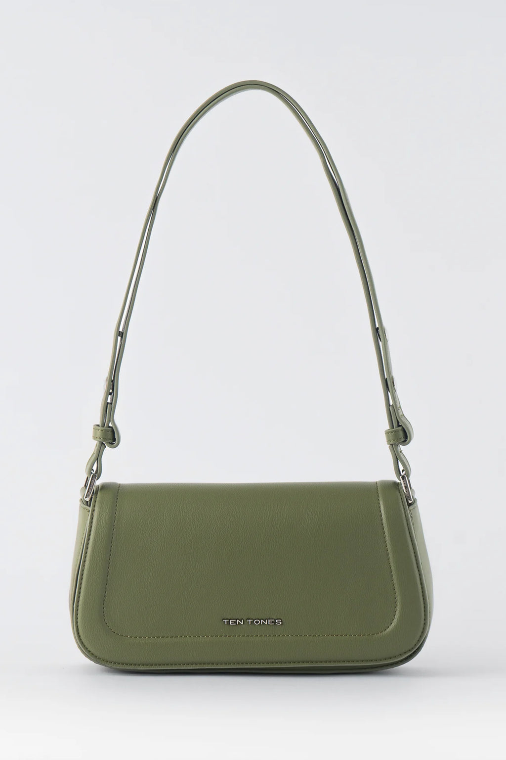 TEN TONES Bruno Baguette Bag Olive by Selfie Leslie