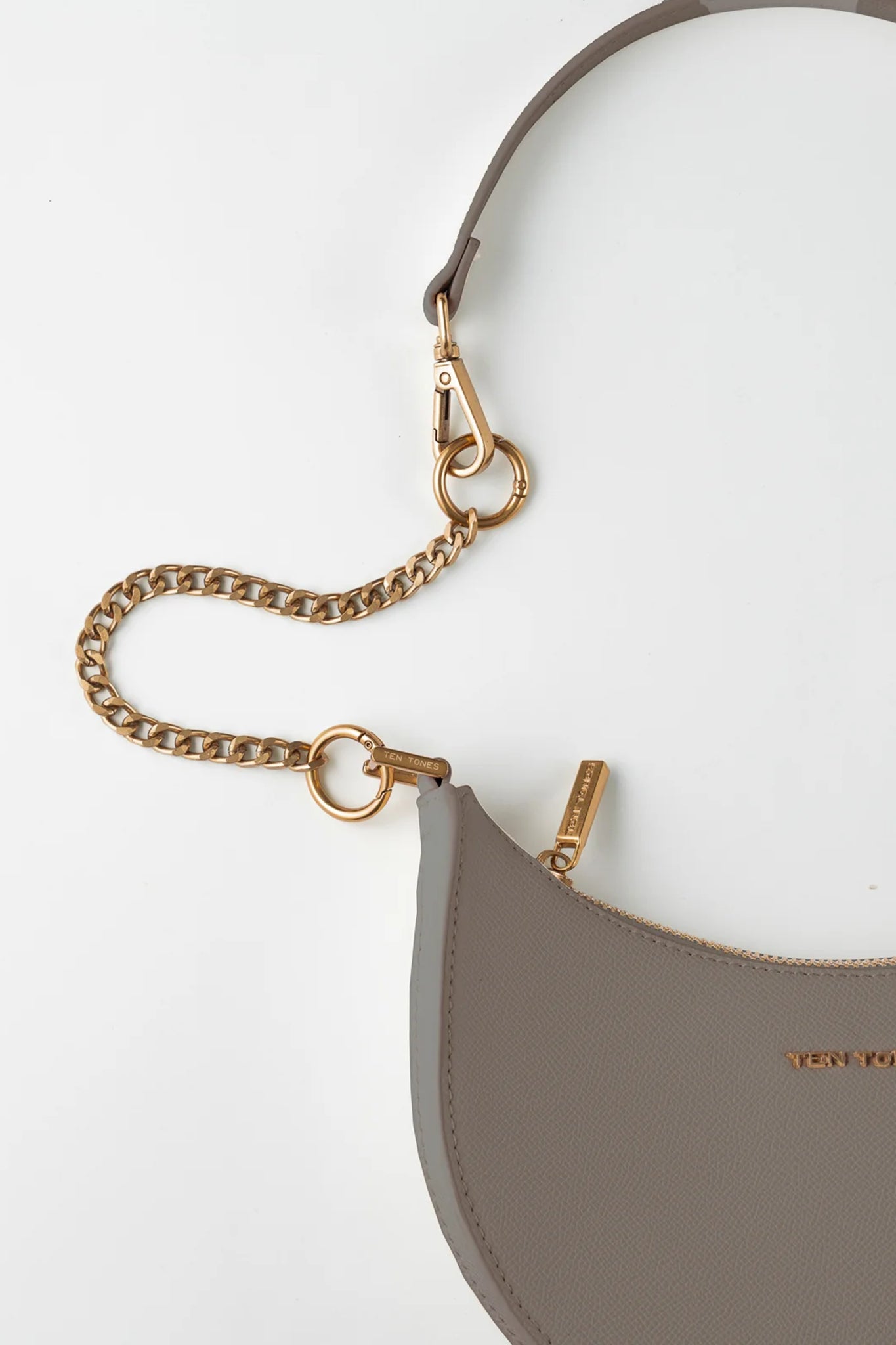 TEN TONES Grayson Moon Bag Beige by Selfie Leslie
