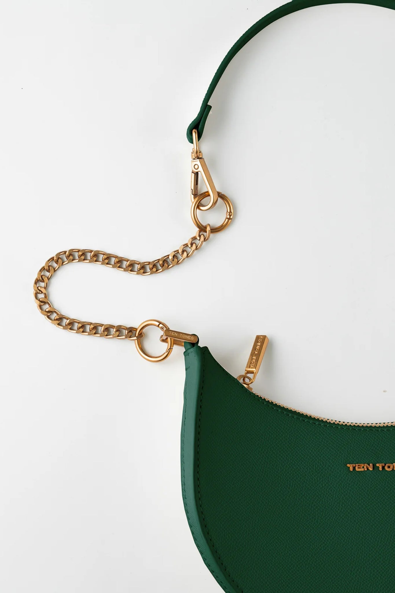 TEN TONES Grayson Moon Bag Green by Selfie Leslie