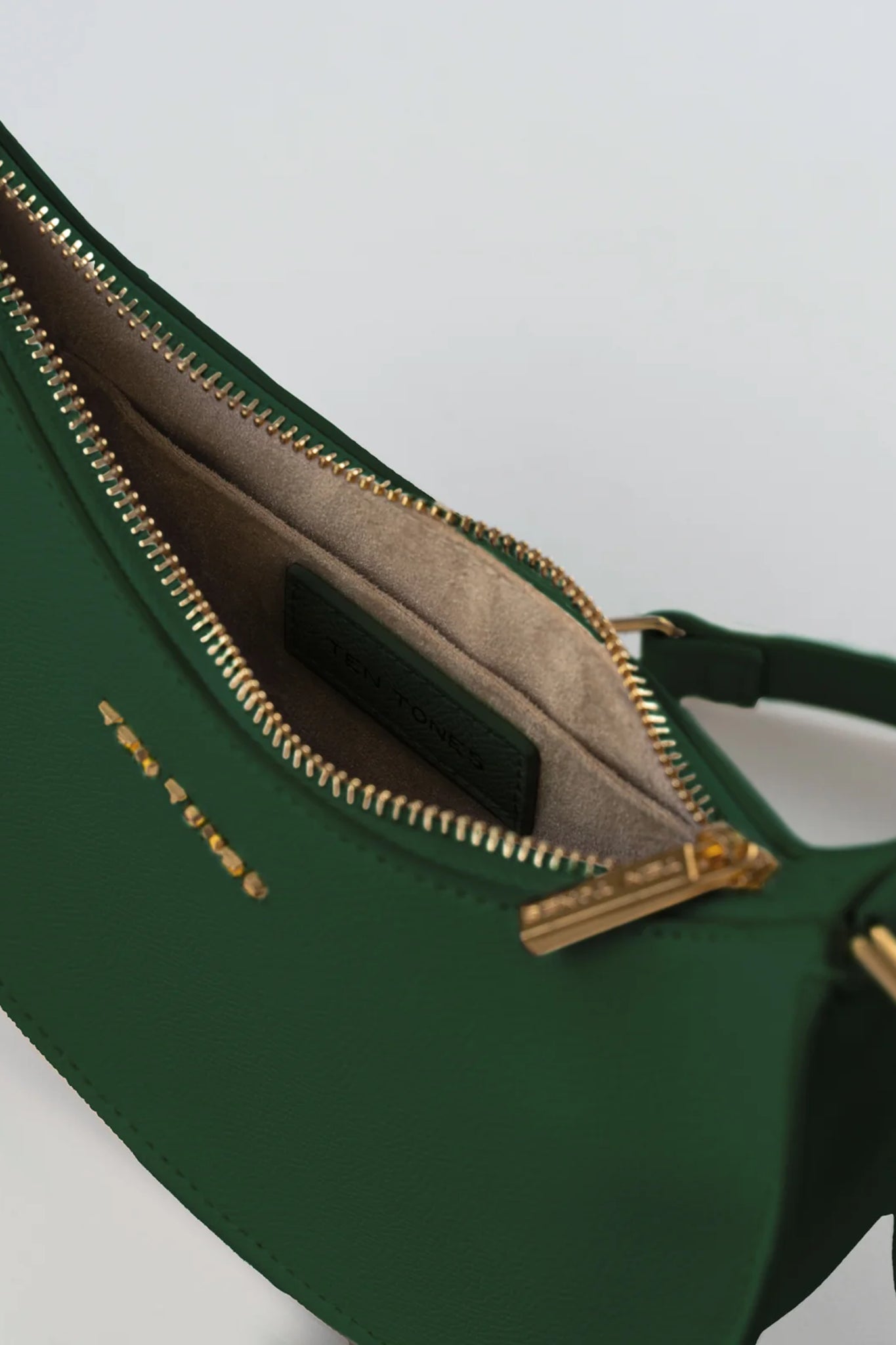 TEN TONES Grayson Moon Bag Green by Selfie Leslie
