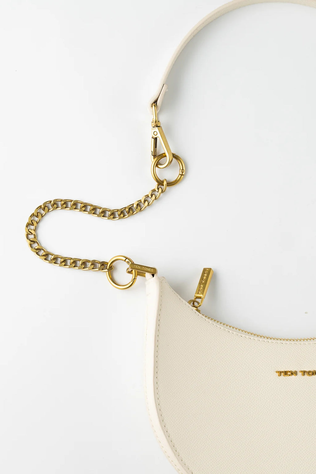 TEN TONES Grayson Moon Bag White by Selfie Leslie