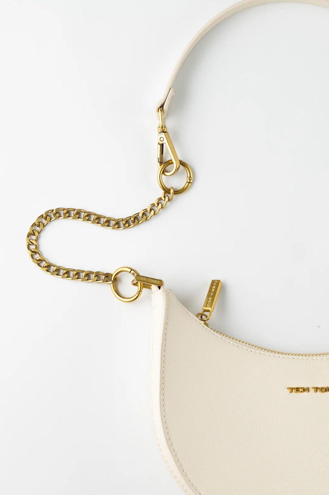 TEN TONES Grayson Moon Bag White by Selfie Leslie