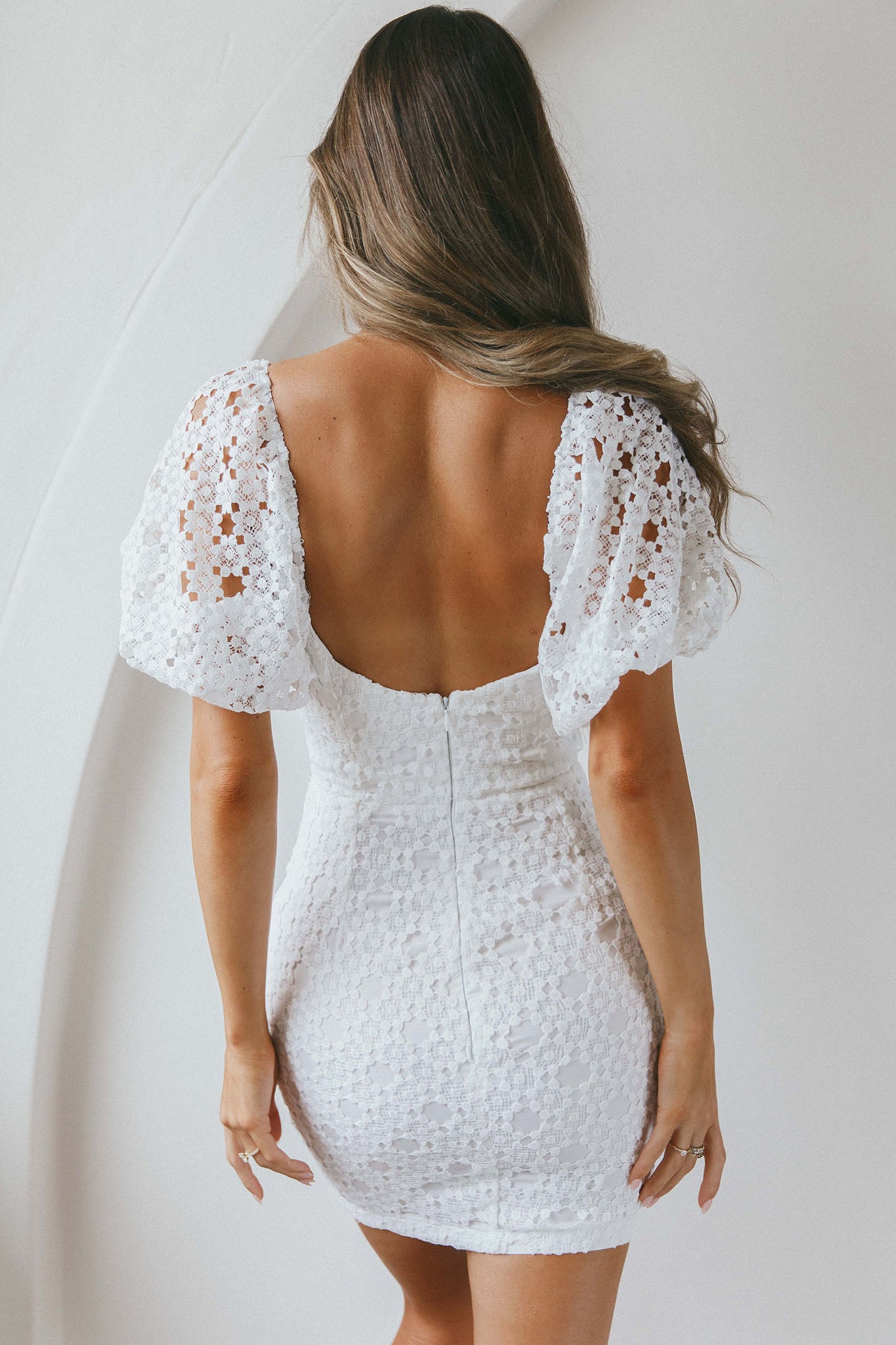 crochet lace overlay dress Mae Sweetheart Neckline Crochet Lace Dress Olive