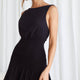 Antonine Elasticated Straps Shirred Waist Mini Dress Black